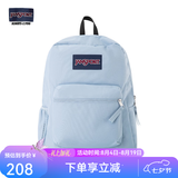 JANSPORT杰斯伯书包轻便双肩包男女旅行包简约背包电脑包学生校园 47LW7G7雾霾蓝-单侧边袋