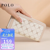 POLO手包女士钱包女长款卡包手拿包女多卡位钱夹印花女包生日礼物