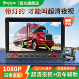 誉霸货车四路记录仪倒车影像12v24伏监控高清夜市四监控收割机一体机 7寸高清【单路1080P夜视王】
