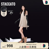 思加图【杨幂同款】冬季新款火星电音马丁靴加绒厚底短靴女靴ESE02DD5 火星咖（单里） 38