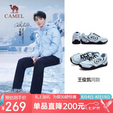 骆驼（CAMEL）【王俊凯同款】月牙2.0德训鞋 L15S577059C 蓝色(男款)  42