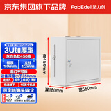 法力创机柜 壁挂网络机柜 加厚型 3U 450高 灰白小墙柜 550宽*180深*450高 监控柜弱电箱网络箱配电箱