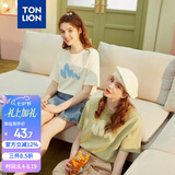 唐狮（TonLion）2026短袖T恤女半袖体恤chic宽松好看穿搭舒适宽松休闲上衣