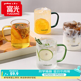富光玻璃杯水杯子茶杯具凉水杯牛奶啤酒果汁杯子耐高温马克杯家居馆