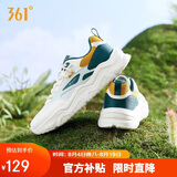 361°运动鞋男鞋春夏网面透气厚底增高休闲鞋通勤跑步鞋672426776-3