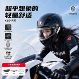 AGV摩托车头盔K6S碳芳纶纤维大尾翼3C认证摩旅跑盔亮黑 XL(59-61)