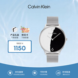 Calvin KleinCK手表永恒款钢带黑白个性石英女表女25200007【节日礼物】