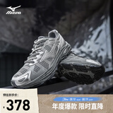 美津浓（MIZUNO）【吴曦同款】男女运动休闲缓震透气网面复古做旧跑步鞋RACER S