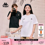 卡帕（Kappa）背靠背运动男士t恤短袖2026新款纯棉夏季跑步上衣K0D32TD21V