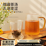 雅集玻璃杯筑铭杯茶杯泡茶杯带过滤木盖喝水杯子玻璃杯男士办公杯