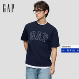 盖璞Gap男女装2026春季新款纯棉logo字母宽松短袖T恤百搭上衣 海军蓝 868224 L (175/96A)亚洲尺码