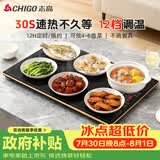 志高（CHIGO）暖菜板 热菜板保温板 加热菜板2025新款加热桌垫 饭菜保温板长方形家用多功能餐桌热菜神器 QF02H