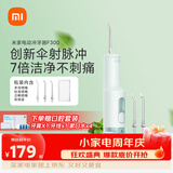 米家小米立式冲牙器洗牙器水牙线F300薄荷绿创新散射脉冲4档模式3种喷嘴生日礼物送礼物