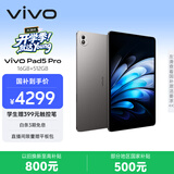 vivo Pad5 Pro 16GB+512GB 寒星灰 国家补贴 蓝晶×天玑9400 13英寸原彩护眼屏 12050mAh 平板电脑