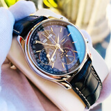 【二手99新】浪琴（LONGINES）名匠系列 自动机械男表 八针月相多功能商务休闲手表瑞士十大品牌 【40盘原装扣】蓝盘皮带L2.673.4.92.0