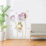 尚府郁金香墙纸自粘墙贴画卧室装饰品客厅房间温馨背景墙壁墙面贴纸 新郁金香B 特大号