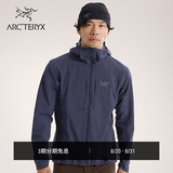 ARC'TERYX始祖鸟 GAMMA MX HOODY 防风 男子 软壳夹克 BLACK SAPPHIRE II/蓝黑色 S