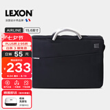 乐上（LEXON）手提包男15.6英寸笔记本包电脑包公事包时尚休闲公文包蓝黑色