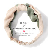 QUEENS JEWELRY发带女洗脸韩国甜美森女系束发带百搭网红洗脸发箍头巾发卡头饰品 黄绿混合发带