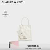 CHARLES&KEITH褶皱磁吸手提单肩斜挎托特包包女包七夕礼物送女友CK2-30782347