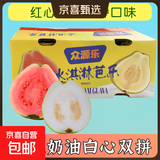 京喜加正宗广东产红心芭乐水果新鲜包邮低糖软糯鸡屎果巴乐胭脂红番石榴 红心+白心3斤100g+
