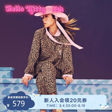 野兽派家居（tbh）三丽鸥Hello Kitty天丝棉家居服套装可外穿睡衣 长款 经典豹纹 S