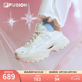 FILAFUSION斐乐硬糖3厚底老爹鞋女鞋增高运动鞋休闲鞋子 初雪白-PT 37.5
