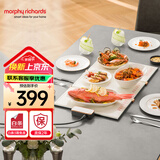 摩飞电器（Morphyrichards） 折叠暖菜板热菜板多功能家用饭菜恒温保温板餐桌方形加热暖菜垫MR8300 椰奶白MR8300 （三板可折叠）