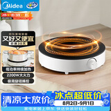 美的（Midea）电磁炉圆形无名火厨房家用多功能大功率 爆炒火锅炒菜蒸煮烧水 旋钮操控 C22-RX22H0107