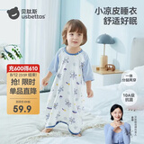 贝肽斯婴儿睡袋夏季薄款儿童睡裙纯棉家居空调防踢被一体睡衣宇航员80码