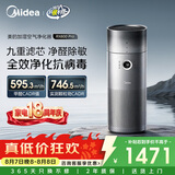 美的（Midea）【九重净化加湿一体】空气净化器加湿鼻炎家用除甲醛烟味异味过敏原空气净化机RX600Pro