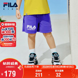 FILA斐乐儿童童装短裤2026年夏季男女童中大童休闲宽松五分裤