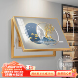 瑞尚电表箱装饰画免打孔轻奢挂画遮挡箱电闸箱多媒体盒配电箱客厅壁画 一鹿平安 60*40可覆盖（横50竖30）晶瓷面