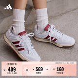 adidas ENTRAP美式校园风运动少年感复古篮球风板鞋男女阿迪达斯   白色/红色   40