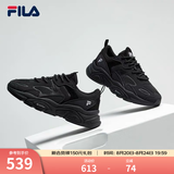 斐乐（FILA）火星2丨老爹鞋复古跑鞋黑色女休闲鞋舒适缓震通勤百搭休闲鞋 黑色-BK-F12W141116F 38