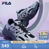 FILA斐乐女鞋休闲鞋鱼刺二代老爹鞋运动鞋增高厚底慢跑鞋SOFIA Ⅱ 黑/南极灰-BA 38