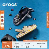 CROCS卡骆驰贝雅卡骆班洞洞鞋轻便耐磨拖鞋一脚蹬休闲鞋|205089 深蓝/辣椒红-4CC（含智必星） 39 (240mm)