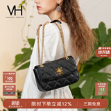 VANESSA HOGAN VH女包茵然软包轻奢小香风斜挎小包菱格链条单肩腋下包生日礼物
