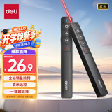 得力（deli）翻页笔教师用ppt投影笔激光翻页笔激光笔演讲笔 无线演示翻页器课件笔 逗猫笔红光 黑色MA58