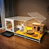 蔻丝全景兔笼子家用大空间带厕所荷兰猪豚鼠侏儒兔少越狱京东自营