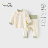 欢喜小熊婴儿衣服保暖内衣套装家居服宝宝睡衣秋季高腰儿童秋衣秋裤 80