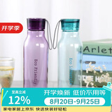 乐扣乐扣（LOCK&LOCK）ECO户外运动水杯户外便携塑料水壶男女杯子两件套（550ml*2） 