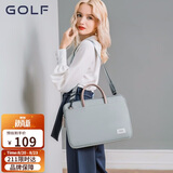 高尔夫（GOLF）电脑包女14英寸手提苹果笔记本华为单肩斜挎包商务公文包女通勤