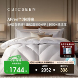 康尔馨AFree净绒被95羽绒被120S秋冬鹅绒被子绒重0.9斤150*210cm 白色