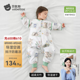 贝肽斯婴儿睡袋防惊跳夏季空调房薄款小孩子儿童睡袋0-3岁保护肚子着凉 夏季（前4后2 26℃以上）灵鹿 L码【建议身高90-105cm】
