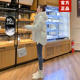 Aosijie高端品牌羽绒服女短款2026冬季新款宽松加厚保暖小个子白鸭绒外套 乳白色 M 【105-125斤】