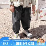 巴拉巴拉balaOne宝宝长裤男童工装裤2025秋季宽松束脚裤户外209325108103