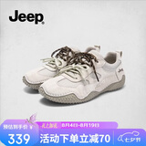 JEEP复古德训鞋女鞋2026新款轻便运动休闲鞋软底防滑跑步鞋 灰色 37