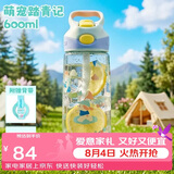 contigo康迪克单层运动吸管水杯600ml萌宠踏青记HBC-ADN063