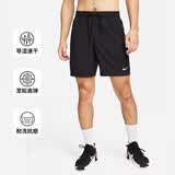 耐克（NIKE）男运动短裤7寸 夏季无内衬跑步休闲短裤速干透气 DV9858-010 黑 L